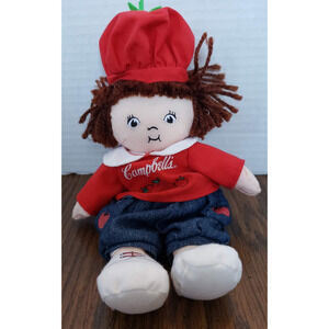 Campbells Soup Kids Tomato Kid Beanie Bean Bag Plush Doll